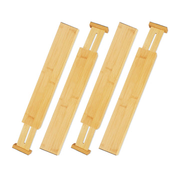 Bamboo drawer dividers - set of 4