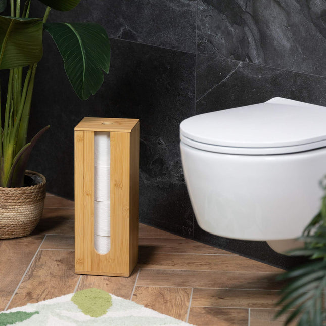 Bamboe houder voor toiletrollen