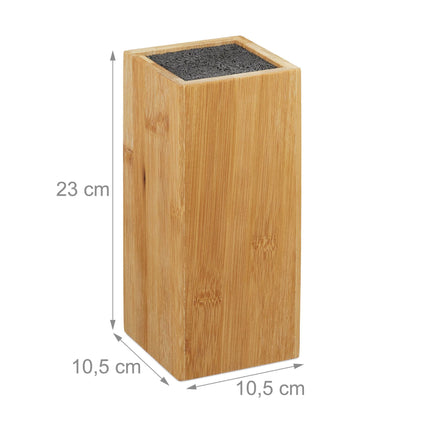 Bamboo knife block