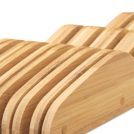 Bamboo knife block for box