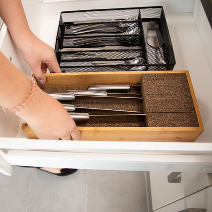 Bamboo knife holder