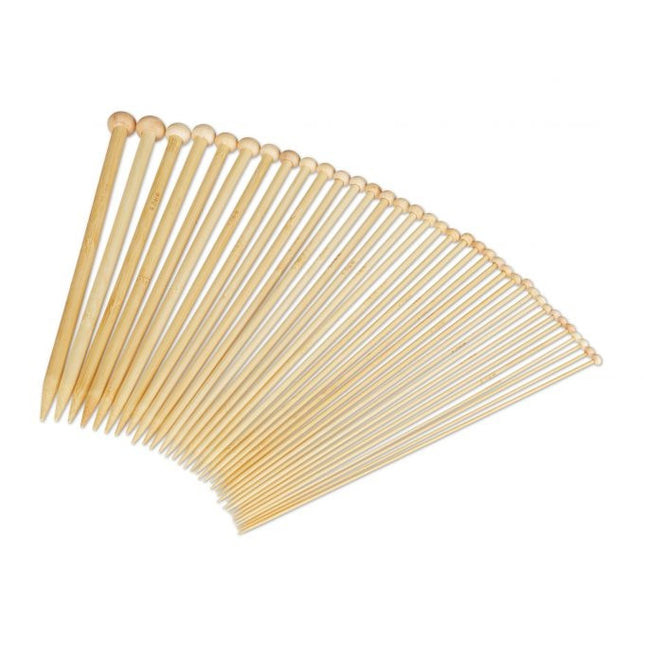 Bamboo knitting needles - set of 36 knitting needles