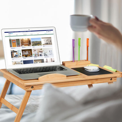 Bamboo laptop table