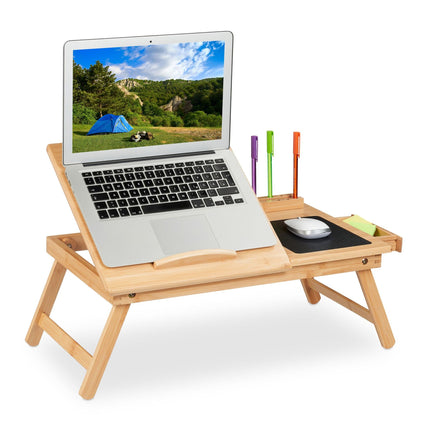 Bamboo laptop table
