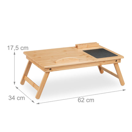 Bamboo laptop table