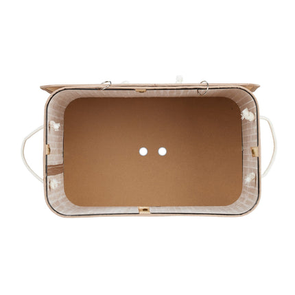 Bamboo laundry basket 2 compartments