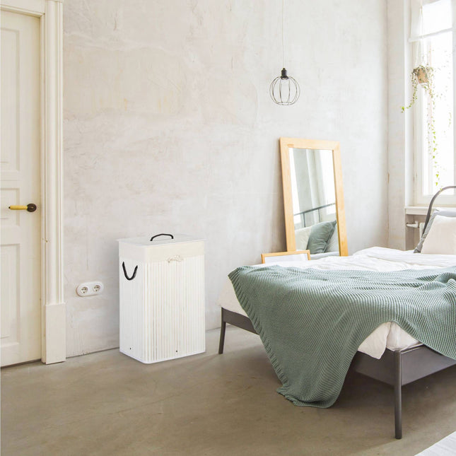 Bamboo laundry basket