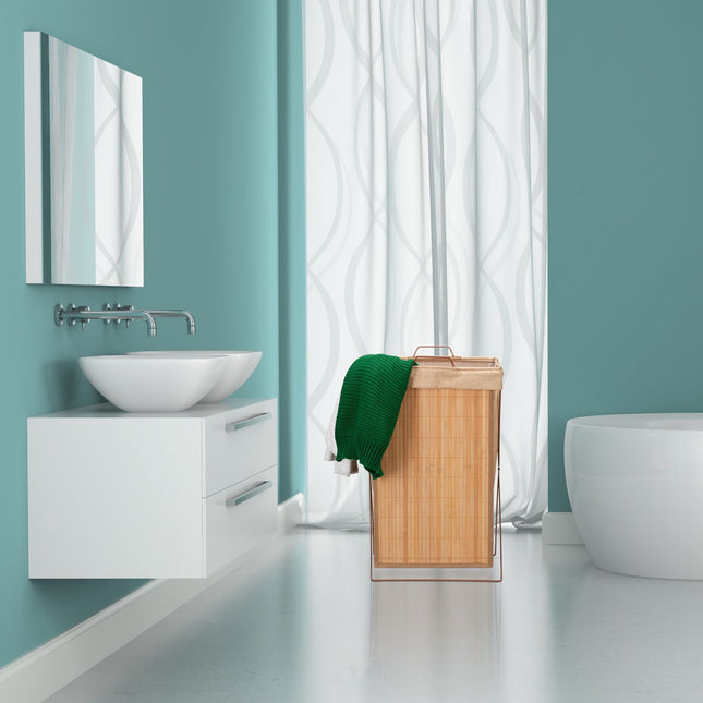 Bamboo laundry basket