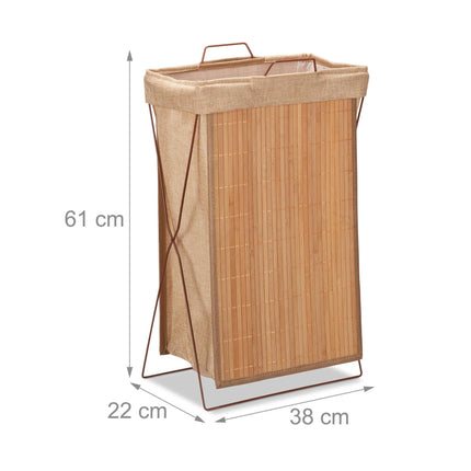 Bamboo laundry basket
