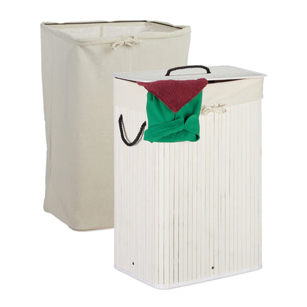 Bamboo laundry basket