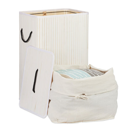 Bamboo laundry basket