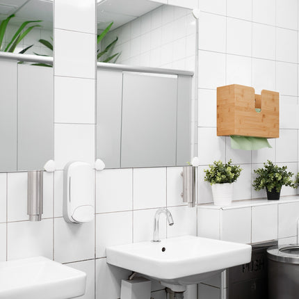 Bamboo paper towel dispenser