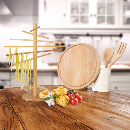 Bamboo pasta drying rack