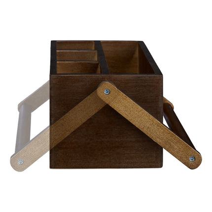 Bamboo pen holder with handle