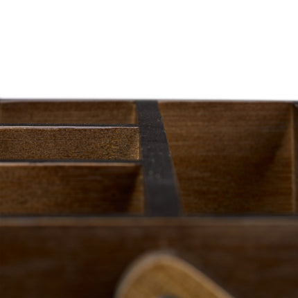 Bamboo pen holder with handle
