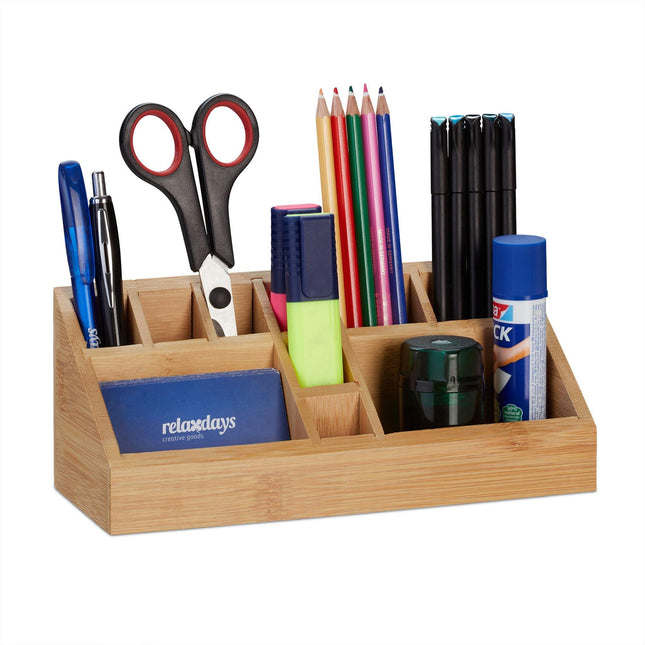 Bamboo pen stand