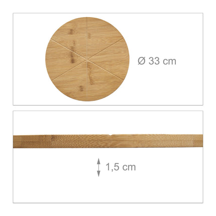 Bamboo pizza plate
