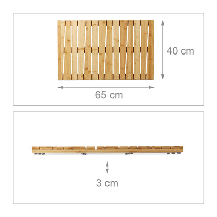 Bamboo rug for bathroom