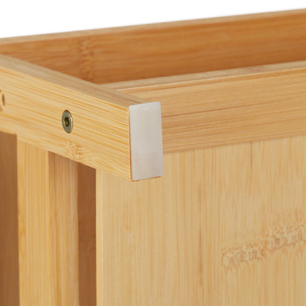 Bamboo screen stand with 5 shelves