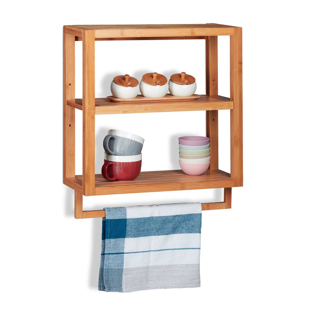 Bamboo shelf with 3 levels
