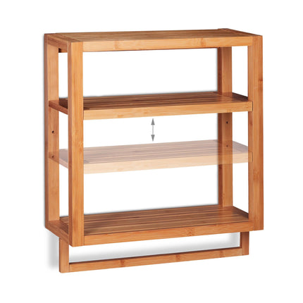Bamboo shelf with 3 levels