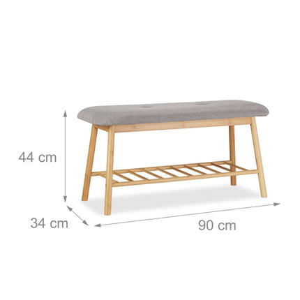 Bamboo shoe bench