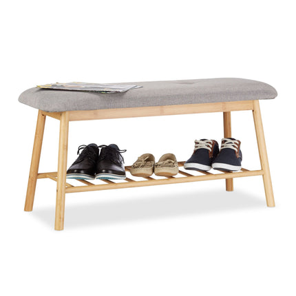 Bamboo shoe bench