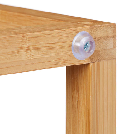 Bamboo side table with drawer