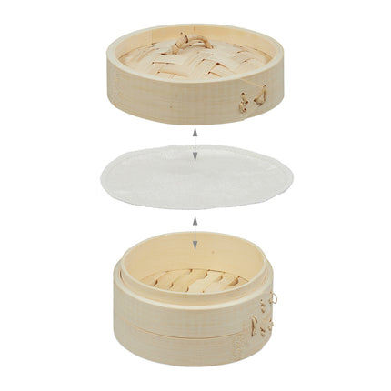 Bamboo steamer 13.5 cm set of 3