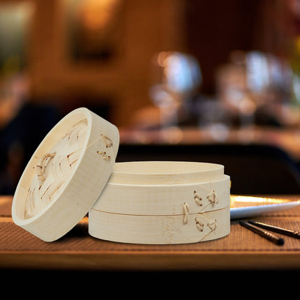 Bamboo steamer 13.5 cm set of 3