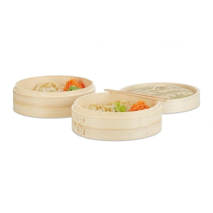 Bamboo steamer with 24 cm diameter