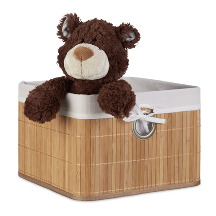 Bamboo storage basket