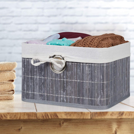 Bamboo storage basket
