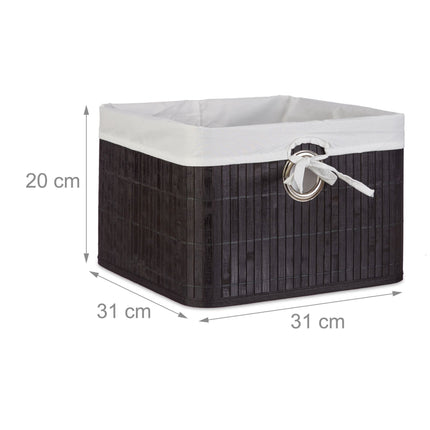 Bamboo storage basket