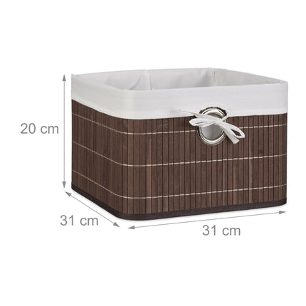 Bamboo storage basket
