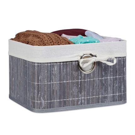 Bamboo storage basket