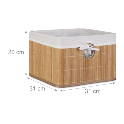 Bamboo storage basket