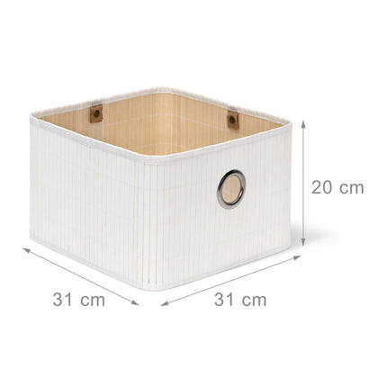 Bamboo storage basket