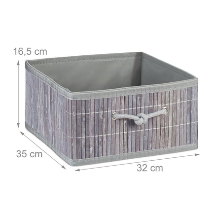 Bamboo storage basket set of 2