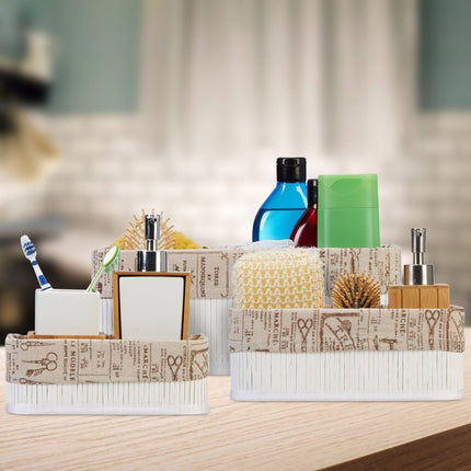 Bamboo storage basket - set of 3