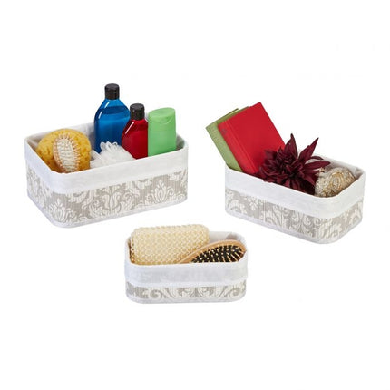 Bamboo storage basket - set of 3