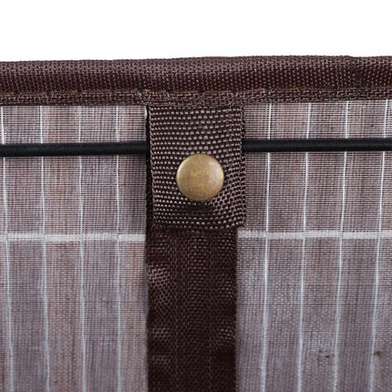 Bamboo storage basket with print