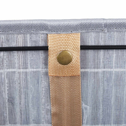 Bamboo storage basket with print