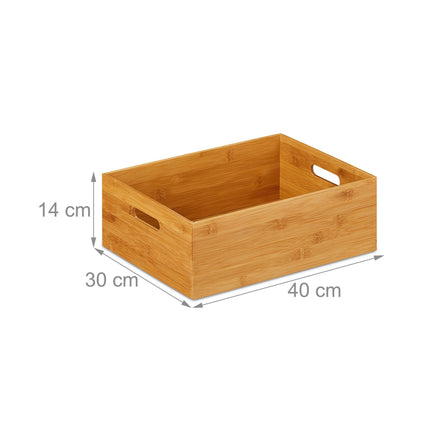 Bamboo storage box