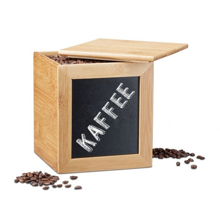 Bamboo storage box with board