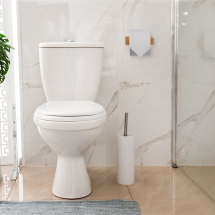 Bamboo toilet roll holder