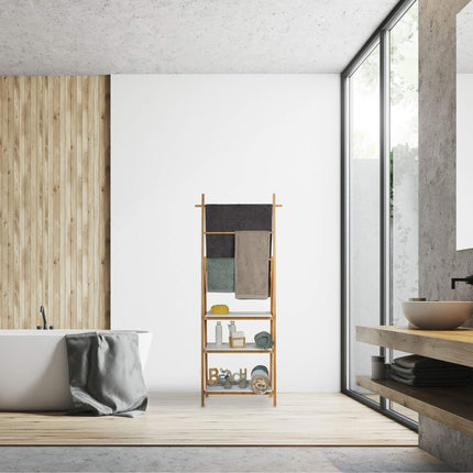 Bamboo towel rack