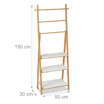 Bamboo towel rack