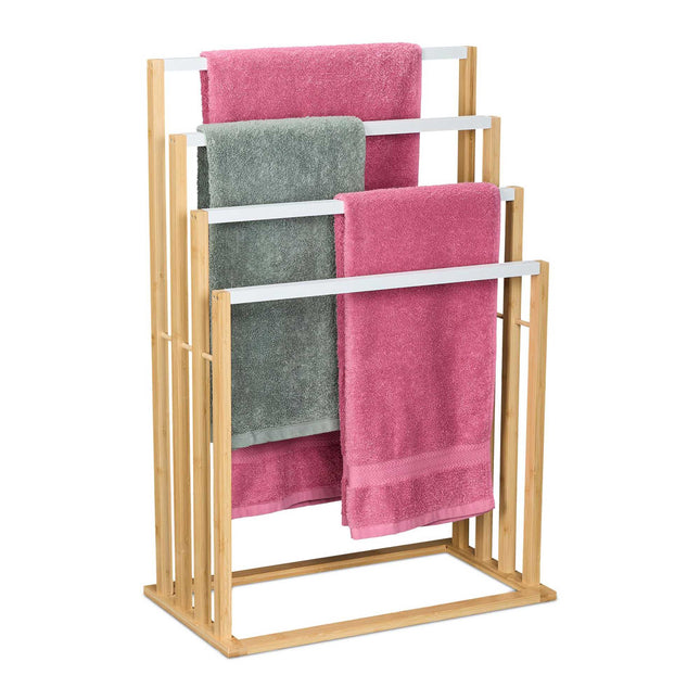 Bamboo towel rail
