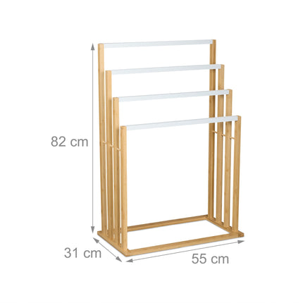 Bamboo towel rail